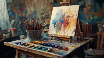 Brushes and Watercolor Palette Setup 