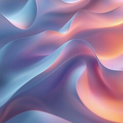 Obraz premium Ethereal Wave Patterns in Soft Pastels with Smooth Transitions and Diffused Light