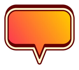 Naklejka premium chat message speech bubble gradient color