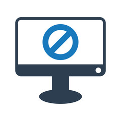 Computer block icon