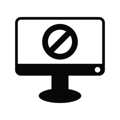 Computer block icon