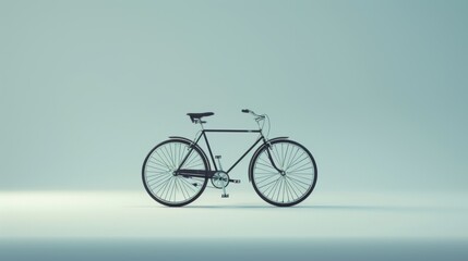 Fototapeta premium Vintage Bicycle Relic on Abandoned Backdrop