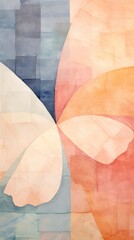 Butterfly abstract painting art.