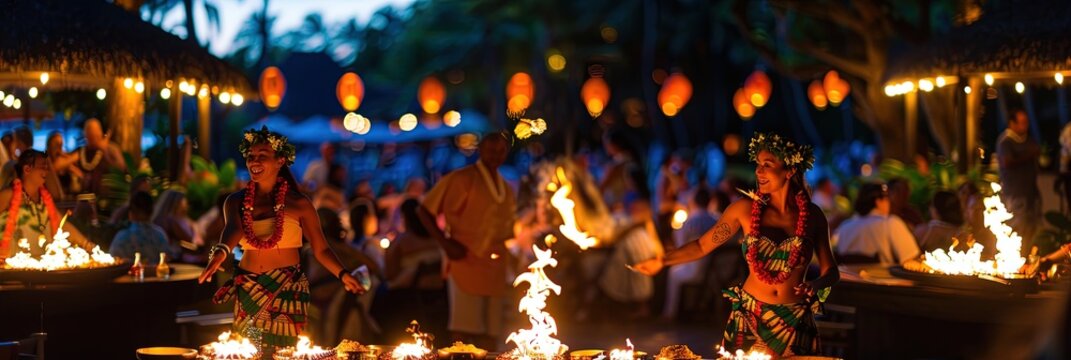 Fototapeta hawaiian luau