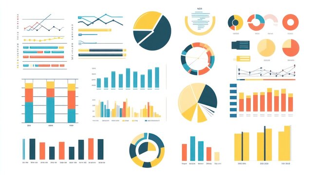 Colorful Data Visualization Charts