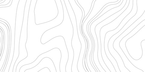 Abstract Topographic Contour Line Pattern in Black and White, 