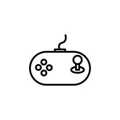 Icon of a game controller, symbolizing interactive entertainment or gaming.