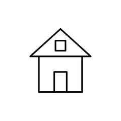 Icon of a house symbolizing homes or residential properties.