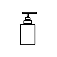 A sanitizer bottle icon symbolizing hygiene or cleanliness.