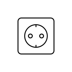 Simple outline of a switchboard, representing electrical control or connections.