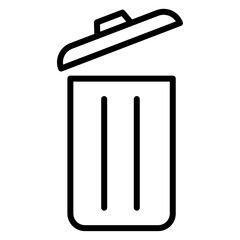 An icon representing a trash can, symbolizing waste or recycling.