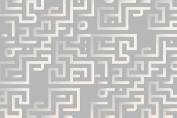 Intricate geometric pattern design in soft gray tones showcasing modern aesthetic appeal