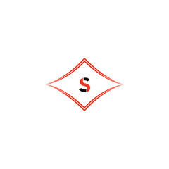 Abstract modern initial letter S logo concept