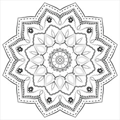 Detailed Ornamental Mandala Design Background