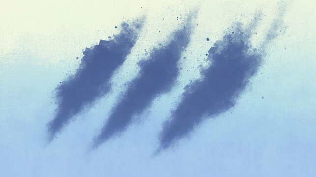 Abstract depiction of claw marks against a soft blue background.
