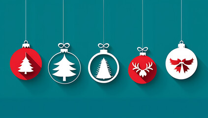 christmas baubles space holiday messages