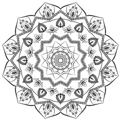Realistic Ornamental Mandala Design Background
