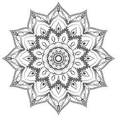 Realistic Ornamental Mandala Design Background