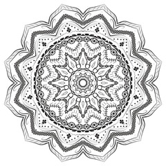 Realistic Ornamental Mandala Design Background