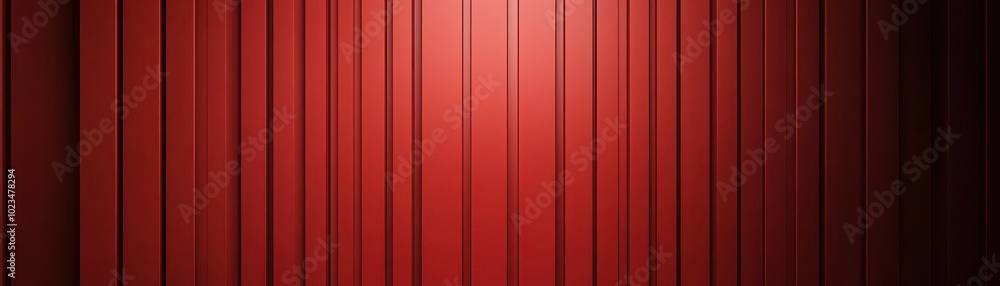 Poster abstract red vertical lines with subtle light reflection