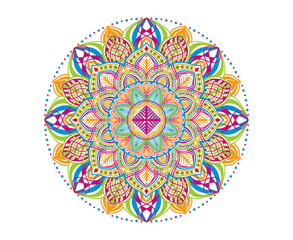 Beautiful colourfull mandala Design Background