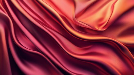 Obraz premium The Elegant Red Satin Fabric