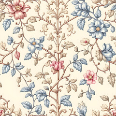 seamless pattern with flowers	