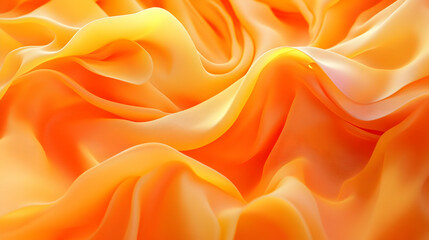 Fototapeta premium Abstract Orange and Yellow Swirling Fabric Background