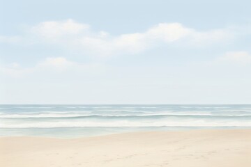 Fototapeta premium Painting of beach border backgrounds outdoors horizon.
