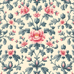 seamless pattern with flowers	