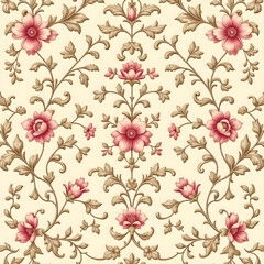 seamless pattern with flowers	