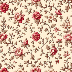 seamless pattern with flowers	