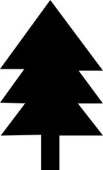 Fototapeta premium Christmas Tree Icon Flat and fill Graphic Design