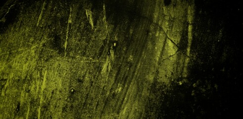 long background is yellow, Rough blank wall painted by bright yellow paint as texture background or backdrop