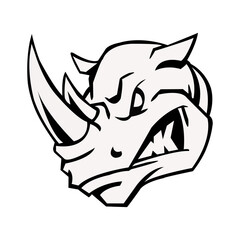 Rhinoceros  vector art design