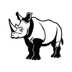 Rhinoceros  vector art design
