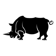 Rhinoceros  vector art design