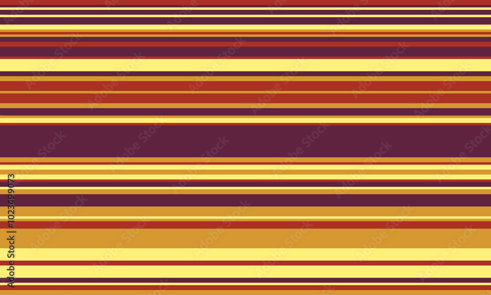 Poster geometric stripes seamless vector pattern with horizontal lines in varied colours, creating an abstr