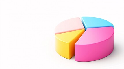 Obraz premium Structured Blank Donut Chart for Real Estate Investments - Visualize Revenue Growth with a Clean and Precise Interface