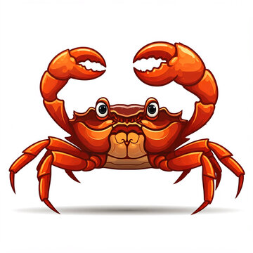 recommend clip art: cartoon red crab illustration  for kids and design