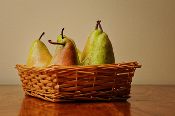 Still life with pears