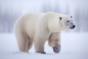 Fototapeta premium Polar bear wildlife animal mammal.