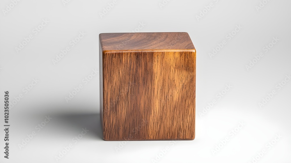 Poster elegant wood block on clean background - perfect for budgeting structured look and natural flow in f