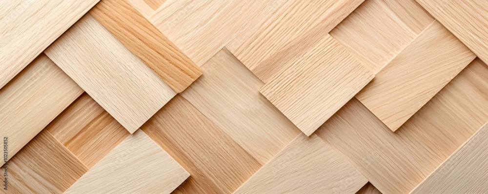Poster elegant geometric wood block in structured financial setting - symbolizing success with clean tones 