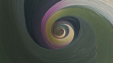 Naklejka premium A swirling abstract design featuring blended colors in a spiral pattern.