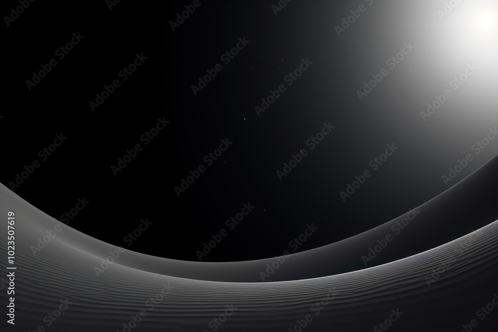 Aufkleber moon planet curve frame backgrounds abstract light.