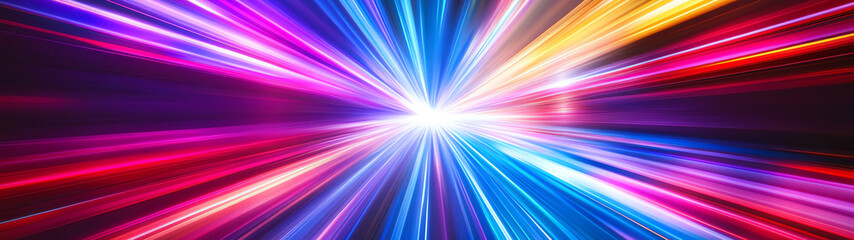 Obraz premium colorful ray of light, AI generated