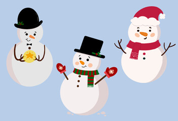 cute snowman illustation
