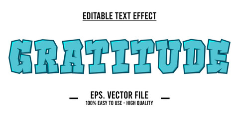 Gratitude writing. Typography Design Inspiration. Vector