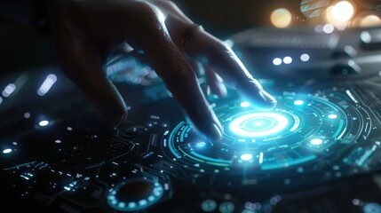 Futuristic Interface Interaction with Digital Touch
